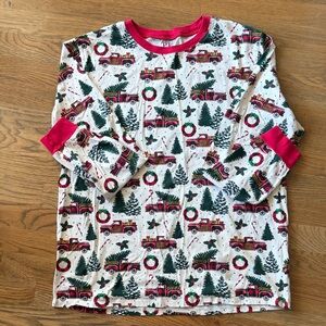 PJ Place Red and Green Holiday PJ Top and bottom.  Two sets of holiday pajamas.